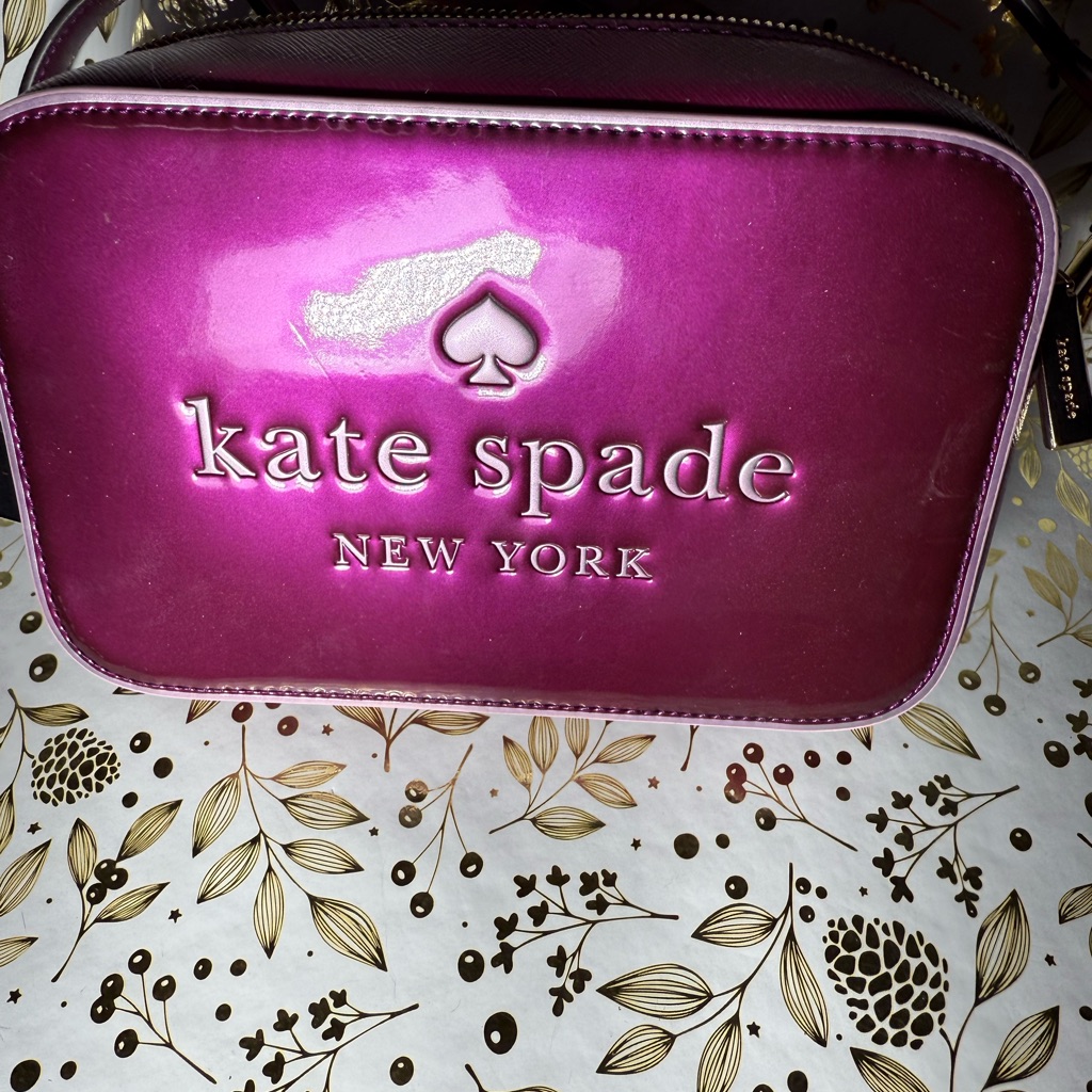 Kate Spade Vibrant Purple Cosmetic Case